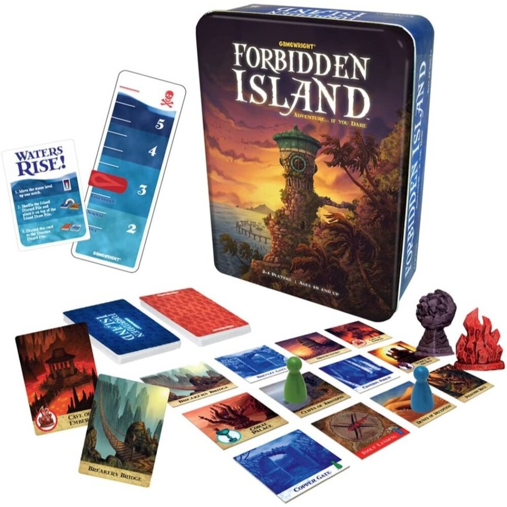 Forbidden Island Adventure Board Game By Gamewright  2-4 Players Ages 10+